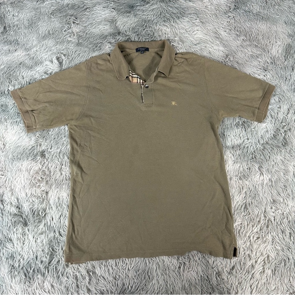 Burberry Nova Check Plaid Polo Men’s M Excellent Condition